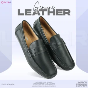 CITYZONE CASUAL MOCCASIN SHADDLE LOAFER BLACK COLOR